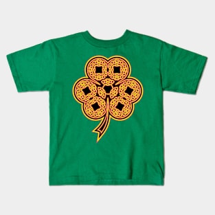 The Dara Celtic Knot Shamrock Kids T-Shirt